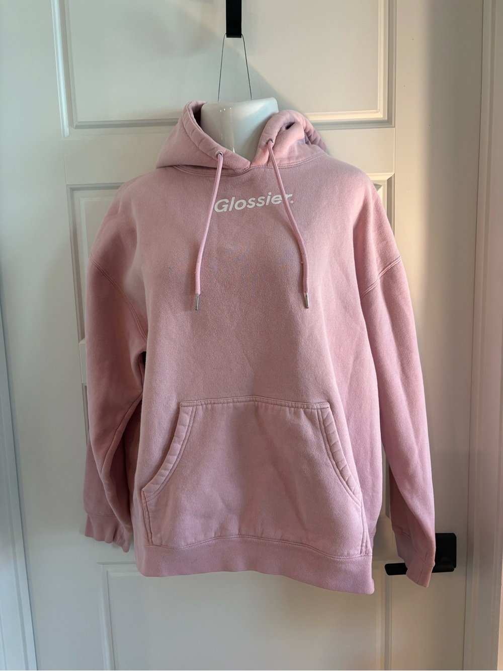Glossier Soft Pink Pullover Hoodie